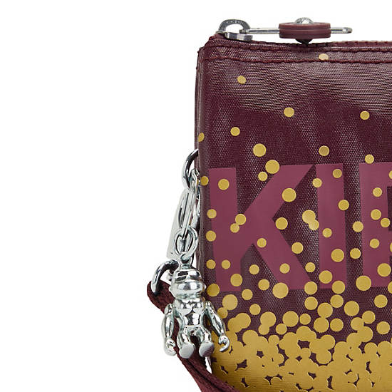 Kipling Creativity Extra Large Metallic Wristlet Vesker Burgunder | NO 1149LI